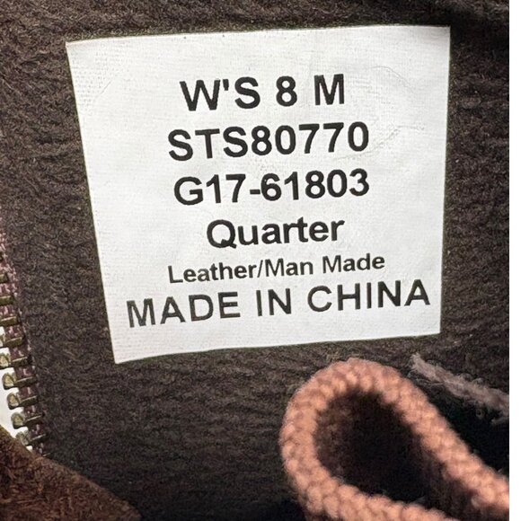 Sperry Top Sider Saltwater Brown Wedge Spray Duck Boot - Picture 4 of 10